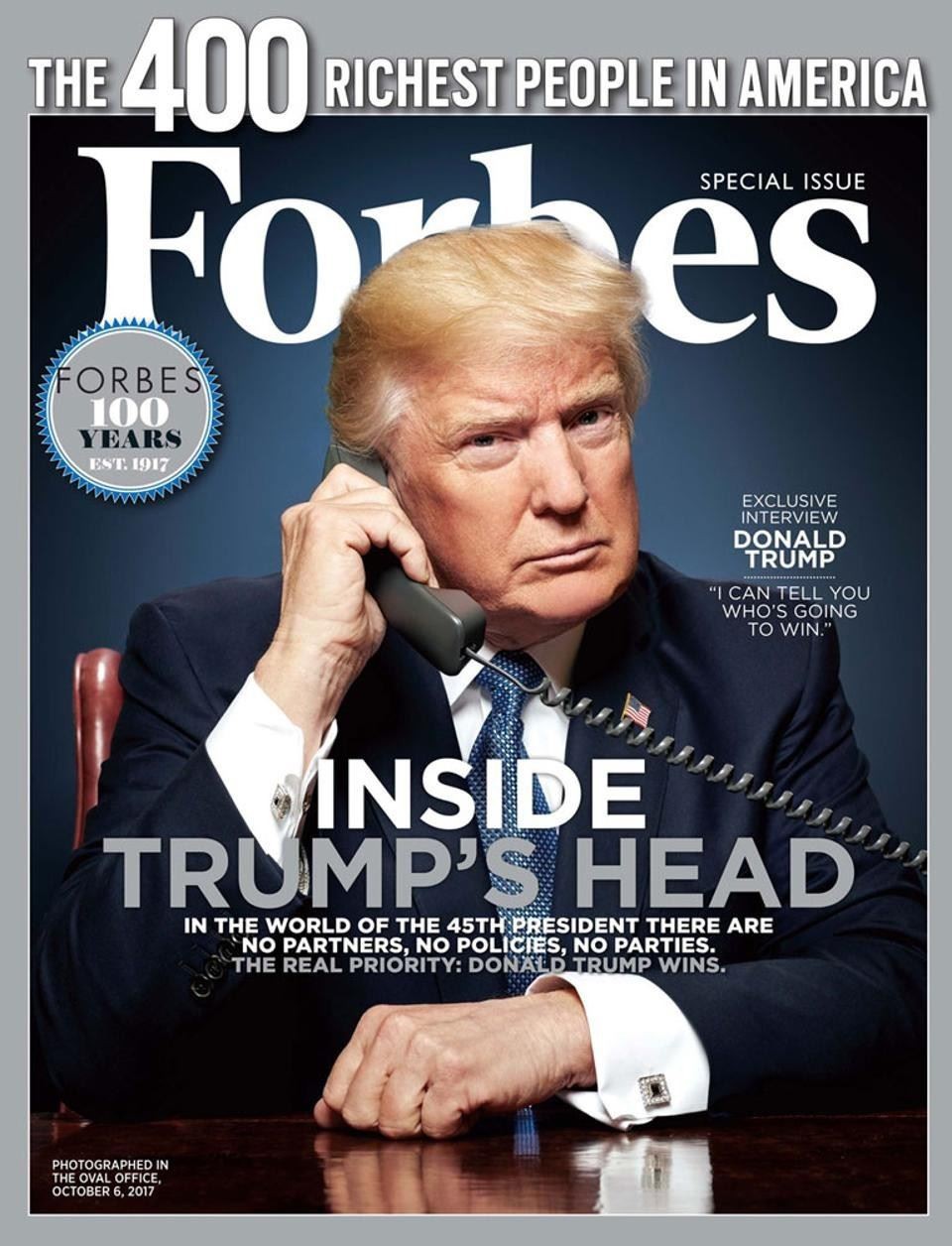 Trump a ieșit din lista Forbes a celor mai bogați americani pentru prima dată...